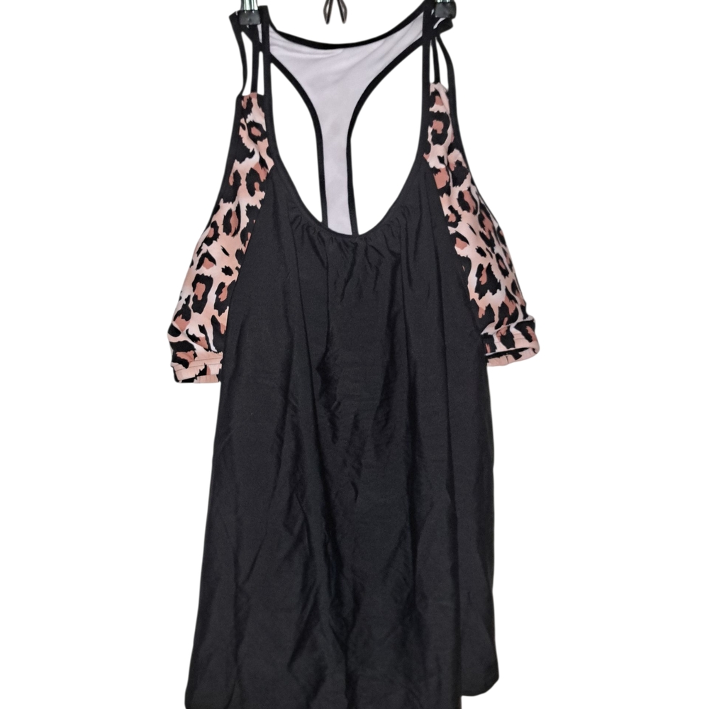 Women's 2 Piece Leopard Print Tankini NWOT